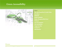Tablet Screenshot of greenaccessibility.com